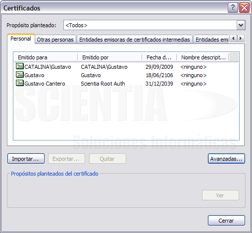 Certificados Certificados