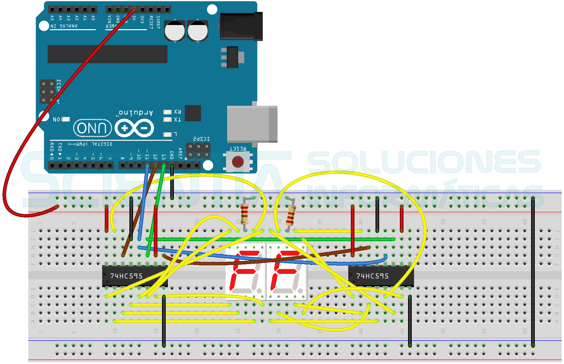 Como utilizar displays de 7 segmentos con Arduino - Programando a ...